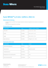 Sure-White 1,5mm 3,05 m x 30,5 m - FT